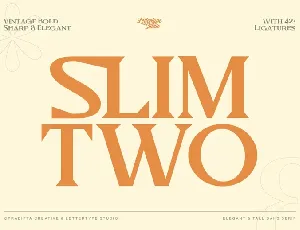 Slimtwo font