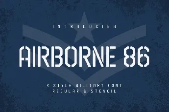 Airborne 86 Sans Military font