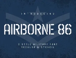 Airborne 86 Sans Military font