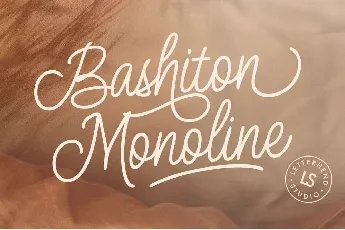 Bashiton Monoline font