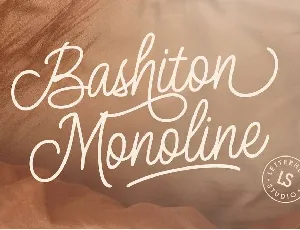 Bashiton Monoline font