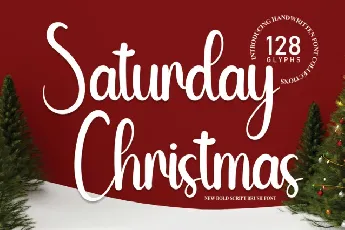 Saturday Christmas Script font