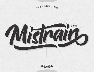 Mistrain font