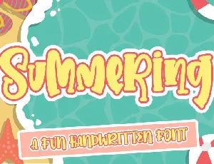 Summering - personal use font