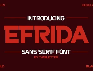 EFRIDA font