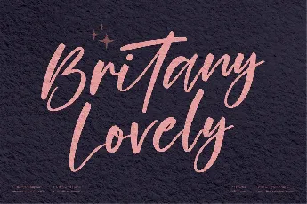 Britany Lovely font