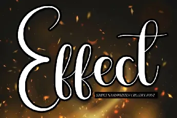 Effect Script font