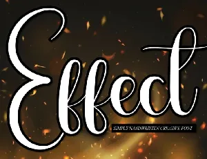 Effect Script font