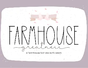 Farmhouse Greatness font