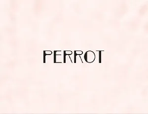 PERROT Display font