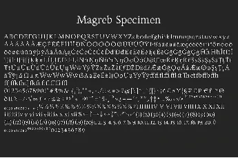 Magreb font