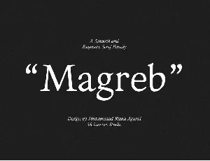 Magreb font