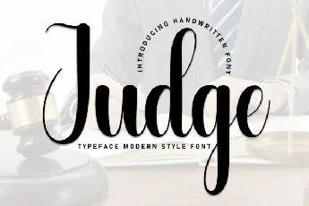 Judge Script font