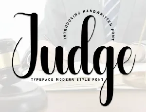 Judge Script font