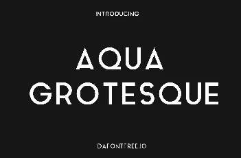 Aqua Grotesque font