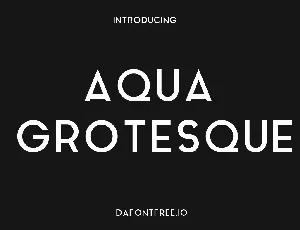 Aqua Grotesque font