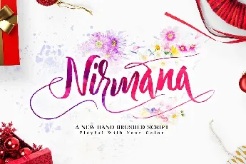 Nirmana Calligraphy Free font