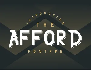 THE AFFORD DEMO font