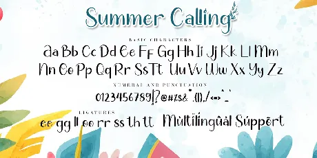 Summer Calling font