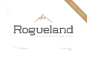 Rogueland Slab font