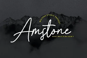 Amstone font