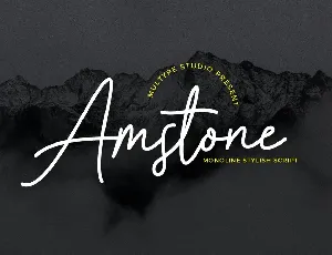 Amstone font