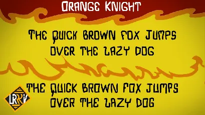 Orange Knight font