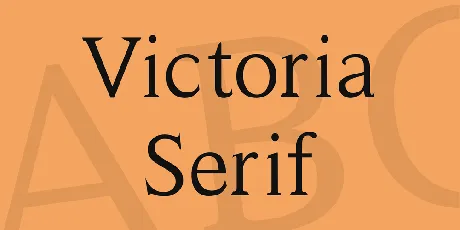 Victoria Serif font