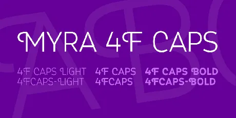 Myra 4F Caps font