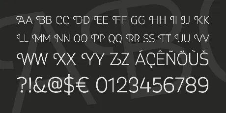 Myra 4F Caps font