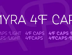 Myra 4F Caps font