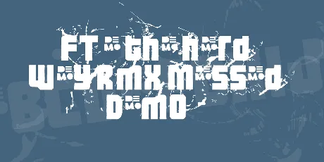 FT 3 the hard way RMX messed DEMO font