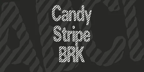 Candy Stripe BRK font