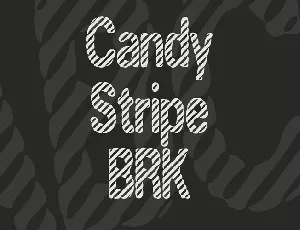 Candy Stripe BRK font