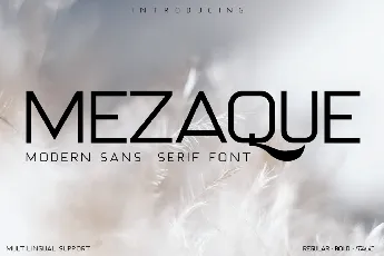 MEZAQUE font