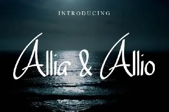 Allia & Allio font