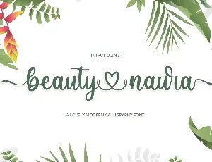 Beauty Naura font