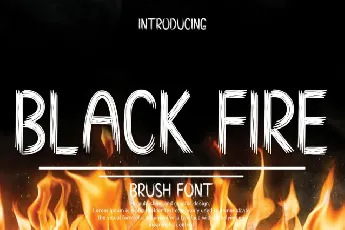 Black Fire Display font