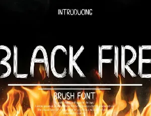 Black Fire Display font