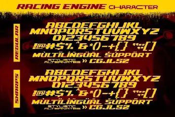 Racing Engine font