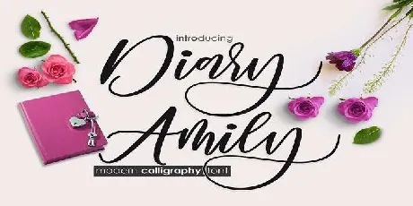 Diary Amily font