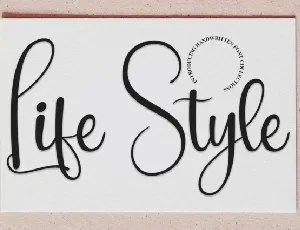 Life Style Script font