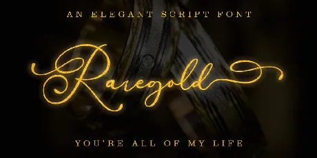 Raregold font