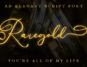 Raregold font