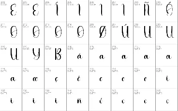 Chart Script font