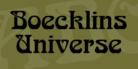 Boecklins Universe font