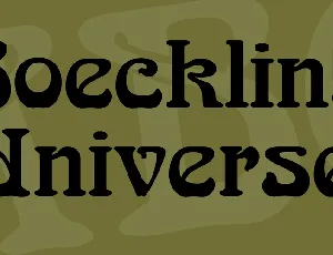 Boecklins Universe font