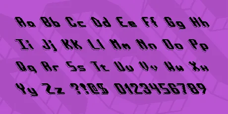 Block Tilt BRK font