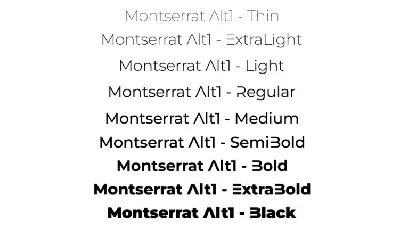 Montserrat-Alt1 font