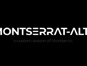 Montserrat-Alt1 font